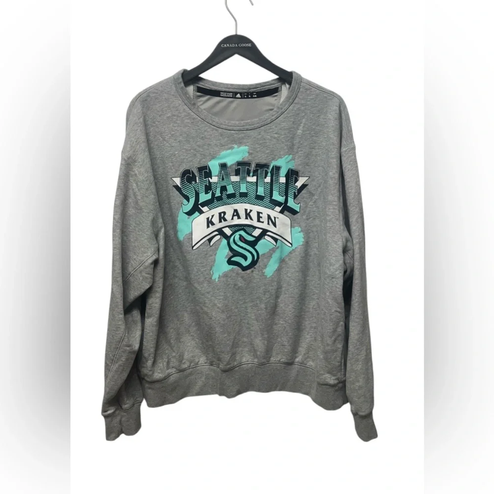 Seattle Kraken Ice Hockey sweatshirt. Adidas.